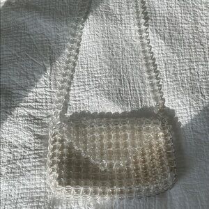 Clear Beaded Bag